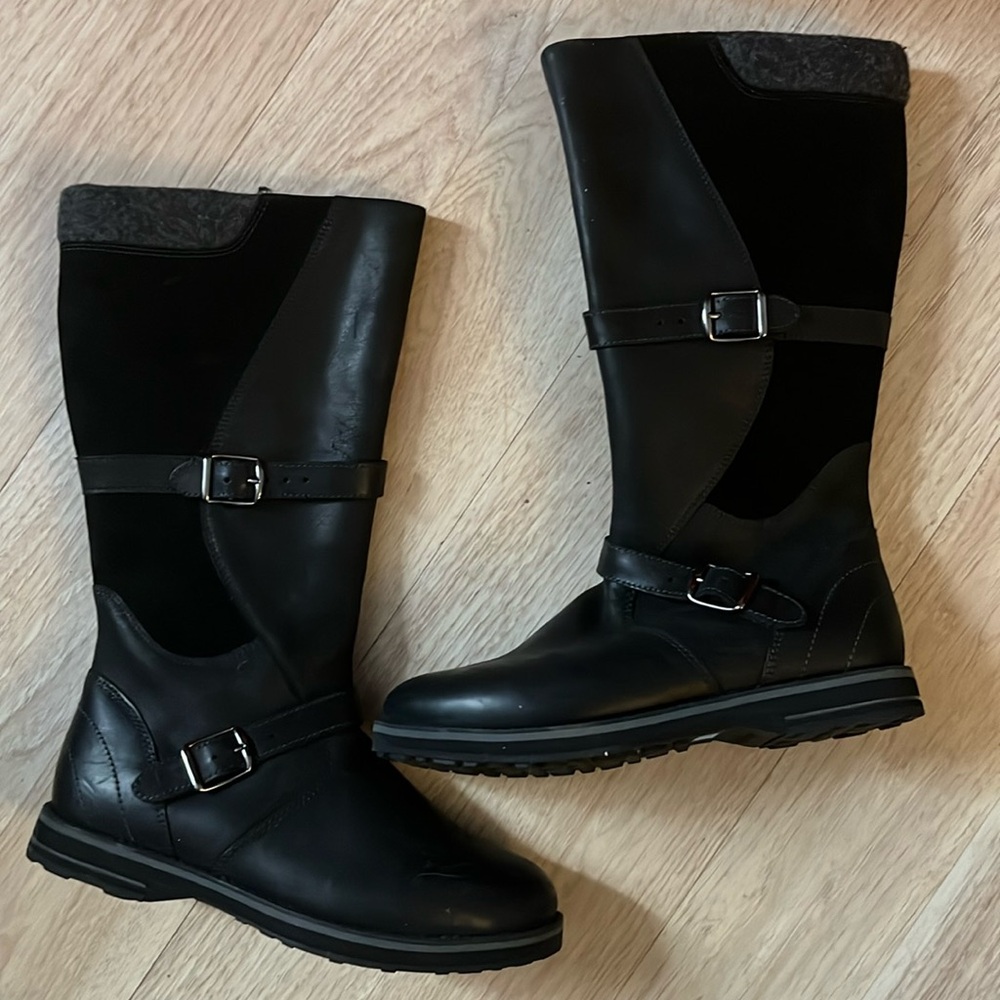 Ladies L.L. Bean Lined Leather Boots 6.5